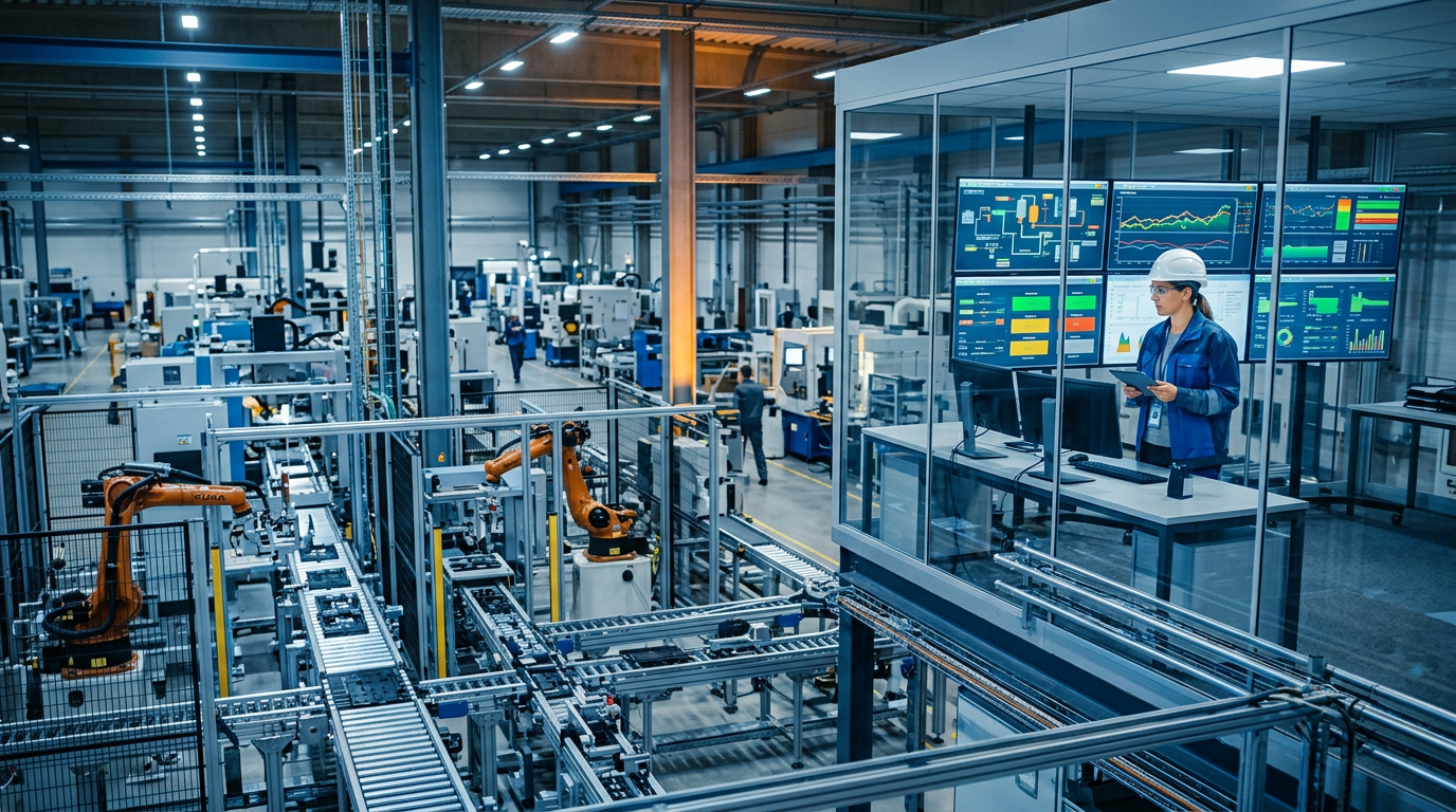 Integracja maszyn i linii produkcyjnych z SCADA – OPC UA, Modbus, PROFINET