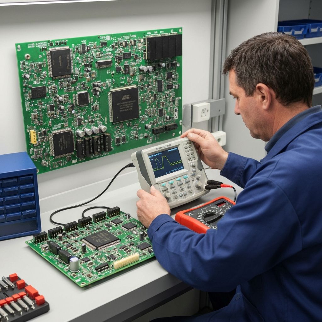 Naprawa płyty PCB sterownika JLG - diagnostyka elektroniki