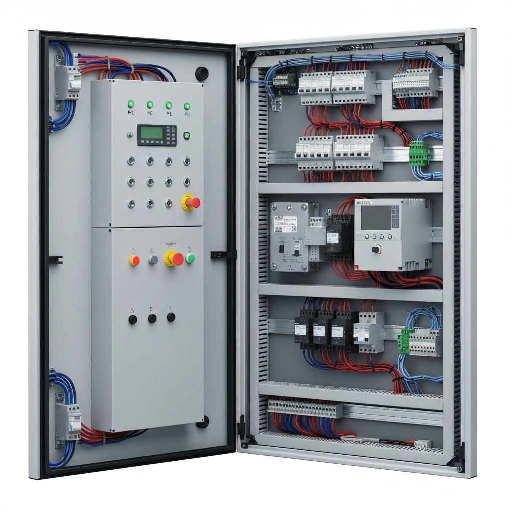 Szafa sterownicza z dokumentacją powykonawczą – schematy elektryczne, protokoły pomiarów ACORE